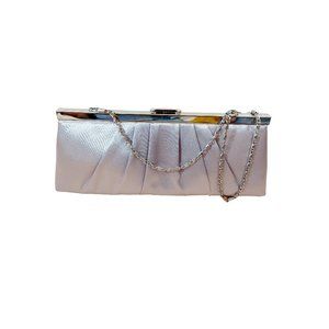 Jessica McClintock Vintage Women's Silver Chain Strap Handbag